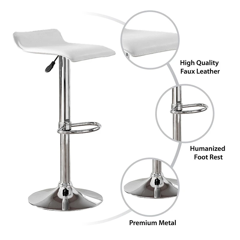 Hometrends Gaslift Swivel Barstool High Adjustable, Hometrends Gaslift Barstool