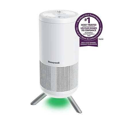 Purificateur d’air HEPA véritable série Designer HPA830WC Honeywell avec la technologie UltraQuiet et godet pour aromathérapie apaisante