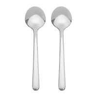 Cuillères à dîner en acier inoxydable forgé HomeTrends, 2 pièces, argent