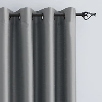 Panneau de rideau obscurcissant hometrends 63 po en similisoie avec oeillets a