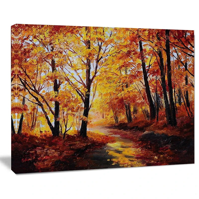 Impression sur toile « Forest In Autumn » Design Art