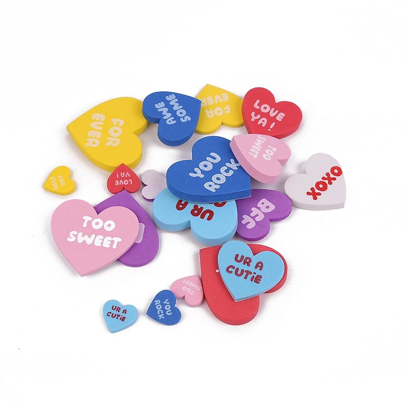 20 CONVERSAONAL HEART STICKER
