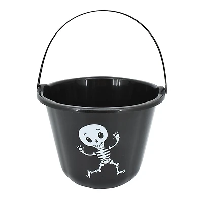 Seau à friandises noir d'Halloween