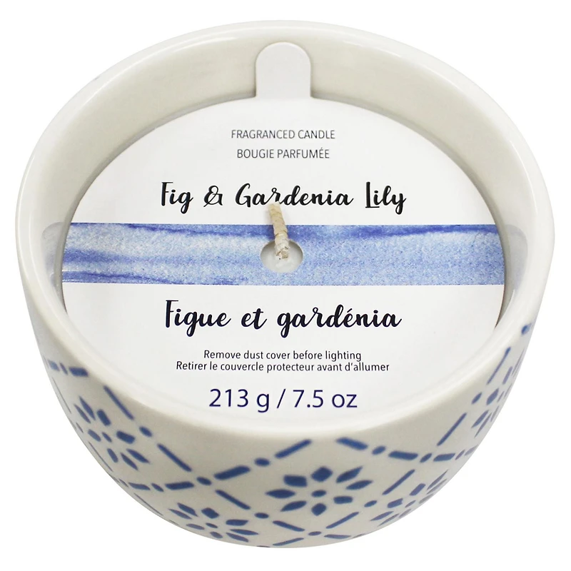 Bougie coulée parfumée - FIGUE ET GARDÉNIA