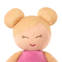 Petite poupée de bain en peluche – fille aux cheveux bruns made by Lullababy