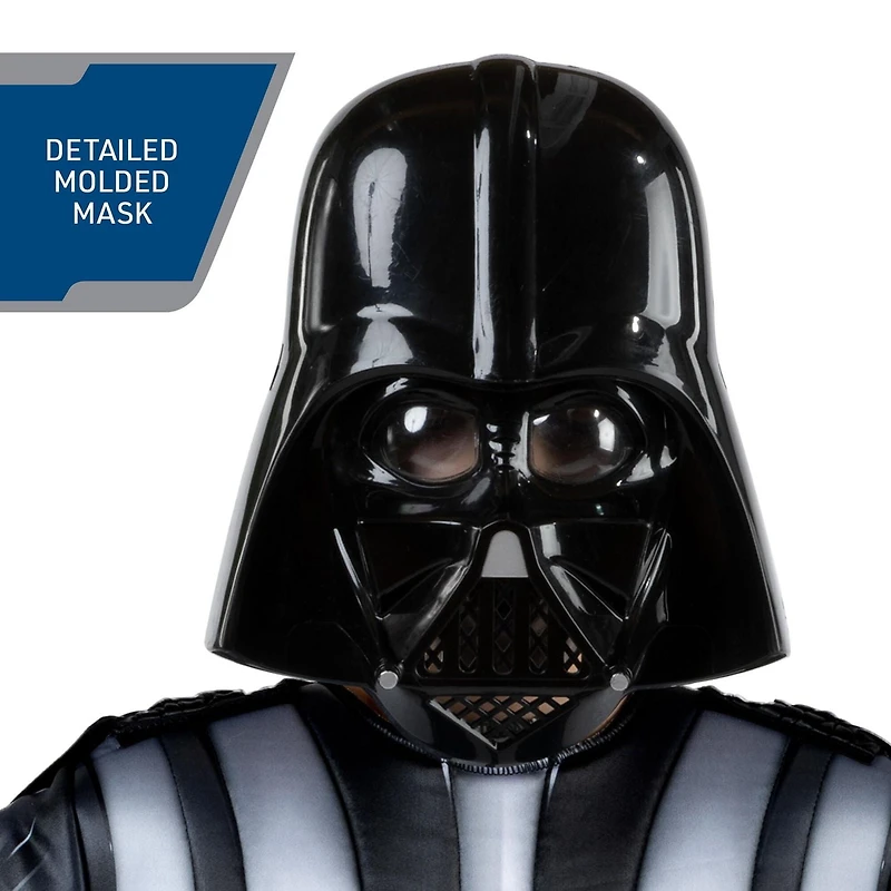 STAR WARS DARTH VADER LIGHT UP COSTUME (ENFANT) - Combinaison lumineuse en peluche Polyfil avec cape et masque de casque