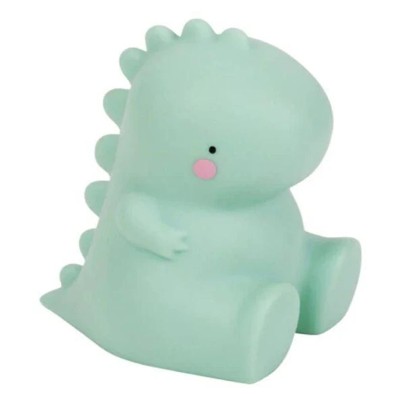 A Little Lovely Company - Veilleuse Sans Fil - Forme de T-rex - Lumière Douce pour un Sentiment de Sécurité - Sans Fil et Portable - Parfaite pour les Chambres d'Enfants