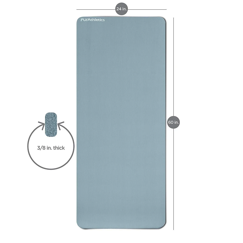 Tapis d'exercice et de Pilates Zenzation Athletics de 5/8 po