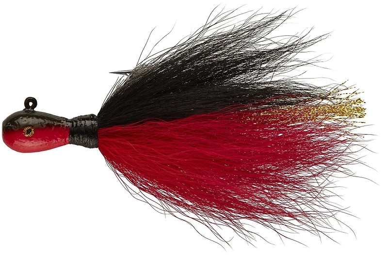 Mepps BTJ38-BKRD Bucktail jig pack de 2 3/8 oz Noir/rouge Bucktail jig pack de 2 3/8 oz