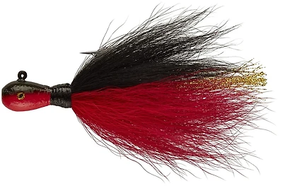 Mepps BTJ38-BKRD Bucktail jig pack de 2 3/8 oz Noir/rouge Bucktail jig pack de 2 3/8 oz
