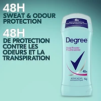 Antisudorifique en Bâton pour Femmes Degree Poudre Satinée Protection Contre la Transpiration et les Odeurs 48 Heures