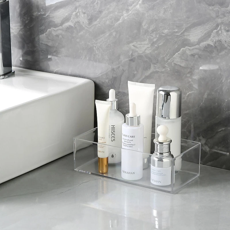 Évacuez le dispositif de rangement 1 Mainstays Organisateur empilable 1 design rectangulaire 100%PS