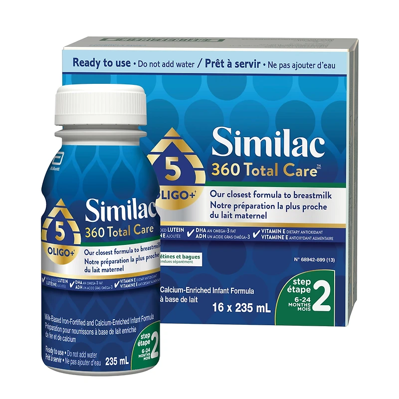 Similac 360 Total Care Step 2 Ready-To-Feed 16x235mL Bottles