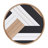 Plaque encadrée ronde Ballez hometrends