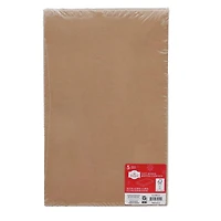 Kraft Brown Shirt Gift Boxes, 5 Count (14.75" x 9.38" x 1.95"), by Holiday Time