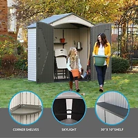 LIFETIME 7 Ft. x 4.5 Ft. Outdoor Storage Shed