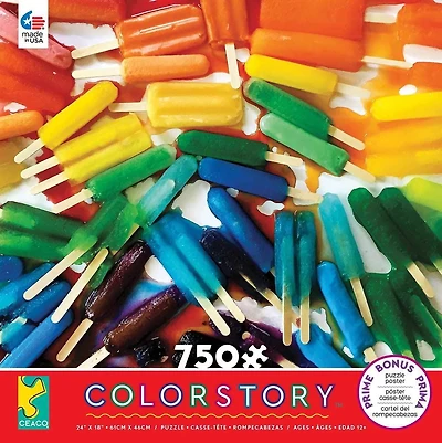 Ceaco Colorstory 750-Piece Puzzle Popsicles