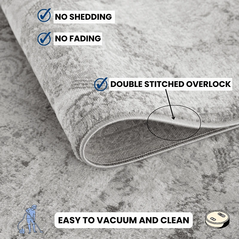 Rug Branch Havana Collection Traditional Distressed Area Rug