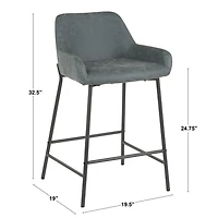Daniella Industrial Counter Stool by LumiSource