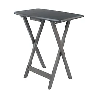 Winsome Ensemble de tables à collation Winsome Dorian 5 pièces, Gris huître