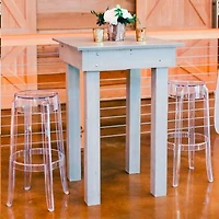 Tabouret de bar en plastique transparent Heavenly Collection LOT DE 2