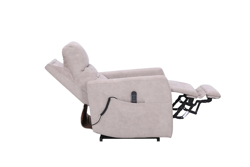 Topline Home Furnishings Power Lift Recliner with Adjustable Headrest
