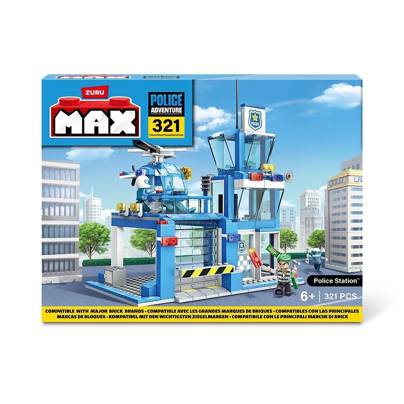 Ensemble de jeu MAX Adventure poste de police (321 pièces) la construction aventure jouet