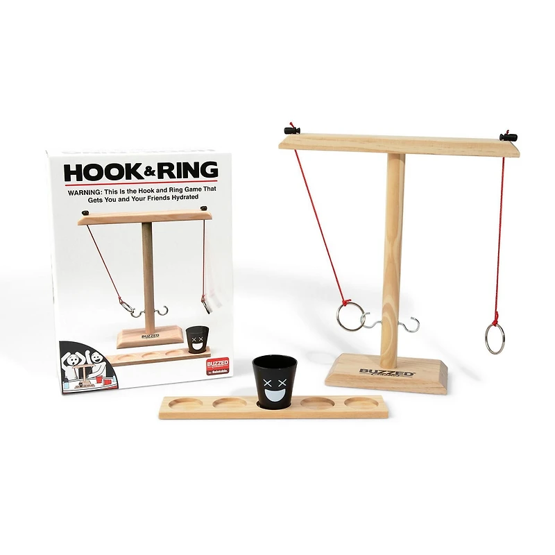 Buzzed Classics Hook and Ring – Ring Toss Drinking Set for Adults, by Buzzed