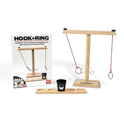Buzzed Classics Hook and Ring – Ring Toss Drinking Set for Adults, by Buzzed