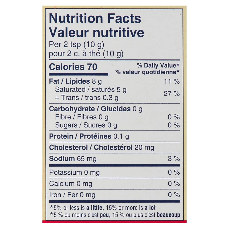 Beurre en bâton pratique salé de Gay Lea 454g