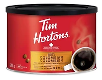 Café mouture fine Tim Hortons à torréfaction moyenne-foncée 100 % Colombien