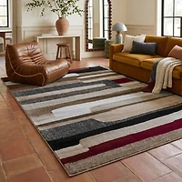 Rug Branch Sakarya Collection Abstract Mid-Century Modern Indoor Area Rug