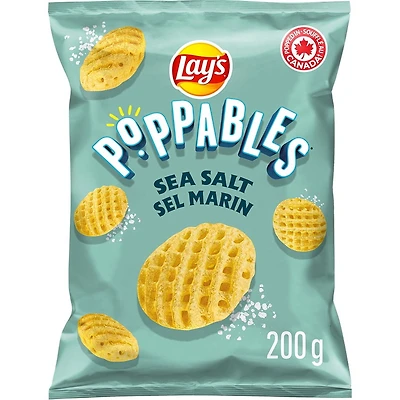 Lay's Poppables Sea Salt flavoured Potato Snacks, 130 g.