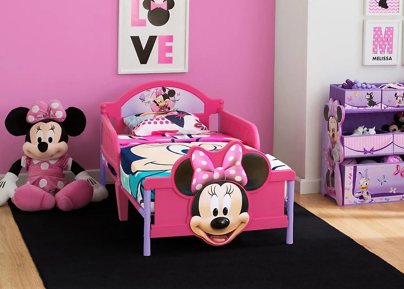 Lit pour enfant Mickey et Minnie de Disney en 3D