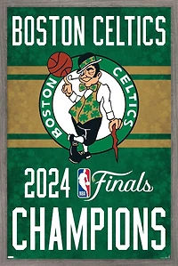 NBA Boston Celtics - 2024 NBA Finals Team Logo Wall Poster, 22.375" x 34" Framed