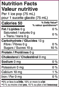 Great Value Cosmic Ice Pops in a box, 24 x 75 mL (1.8 L)