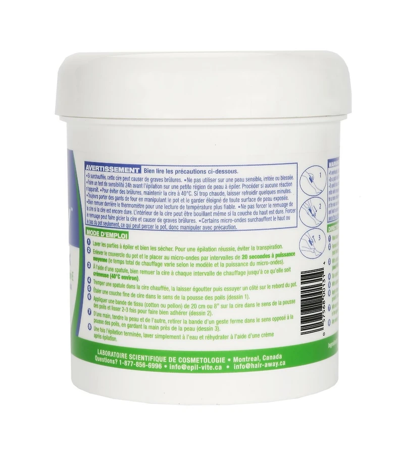 Epil-Vite / Hair-Away Cold Wax Sensitive Skin - 600 g, Cold Wax Sensitive Skin.