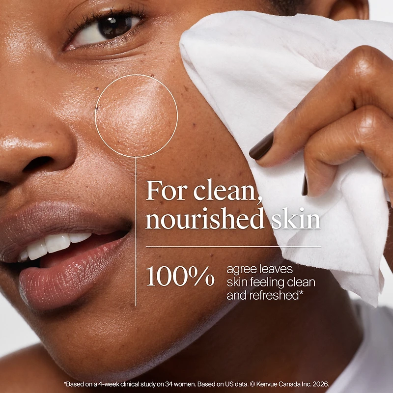 Lingettes nettoyantes démaquillantes non parfumées tout-en-un Neutrogena – Sans alcool, peaux sensibles
