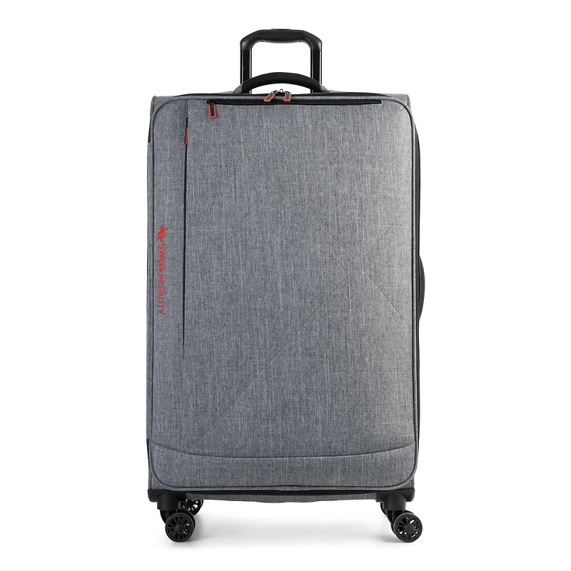 Swiss Mobility -YYZ Collection - SOFTSIDE LUGGAGE WITH DOUBLE 360-DEGREE SPINNER WHEELS - CHARCOAL