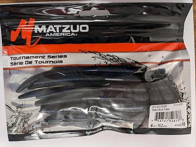 Matzuo MTZ-SSTIZ6-BBF Simcoe Stix Noir/Bleu Flocon 6" (paquet de 10) Simcoe Stix Noir/Bleu Flocon