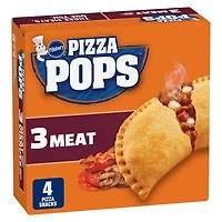 Pillsbury Pizza Pops, 3 Meat, Frozen Pizza Snacks, 380 g, 4 ct, 4 pizza snacks, 380 g