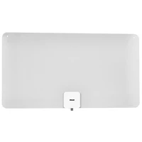 Antenne multidirectionnelle HDTV réversible RCA Intérieur Ultra-Thin XL Amplifié 105 km (65-mile)  - Noir / Blanc