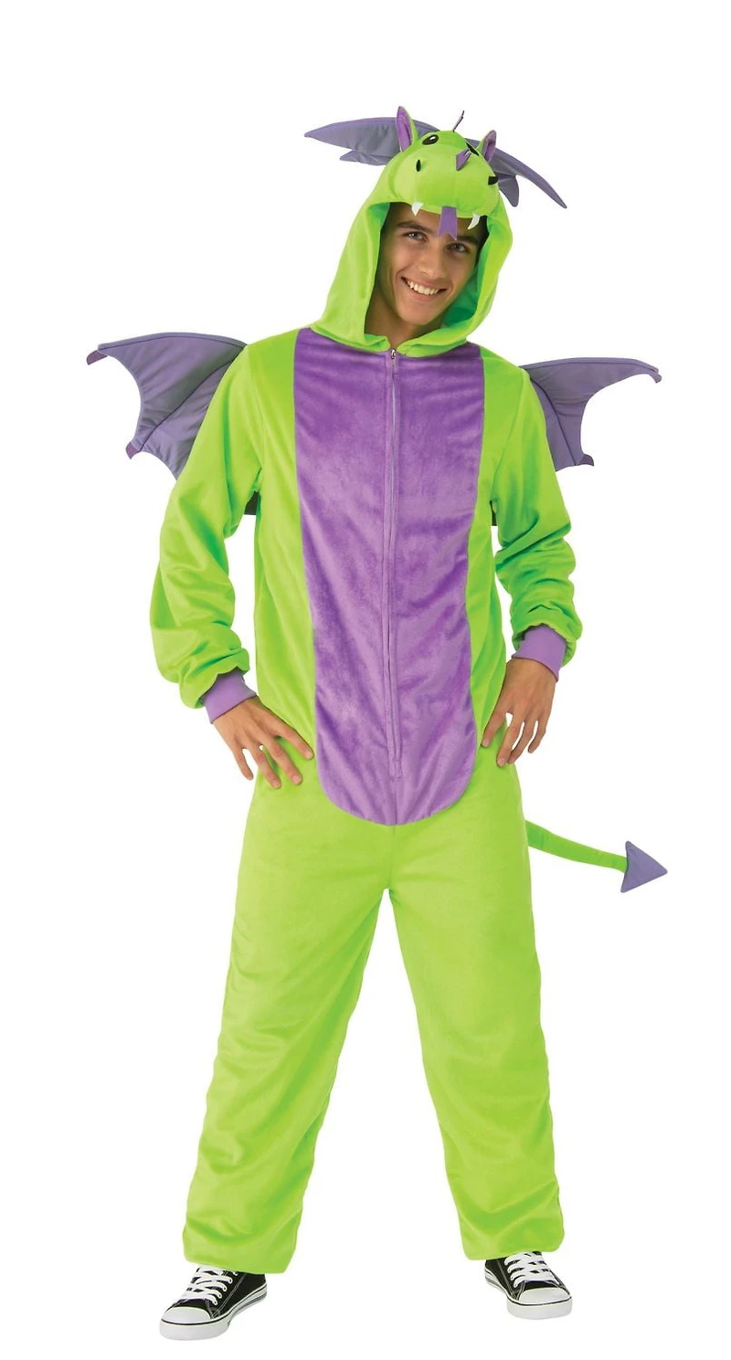 Costume Combinaison Dragon Vert pour adultes