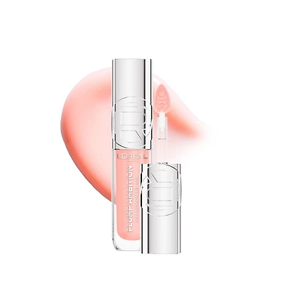 L’Oreal Paris Plump Ambition Lip Gloss, Tinted Lip Oil, Hyaluronic Acid Hydrating & Plumping Lip Oil