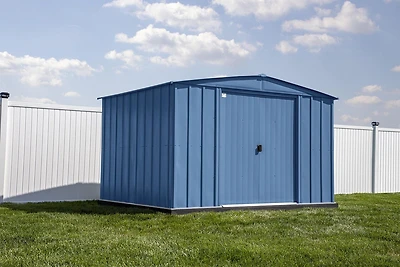 Arrow Classic Steel Storage Shed, 10x8, Blue Grey