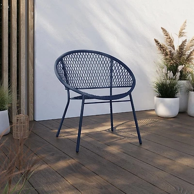 Chaise empilable en osier pour patio Mainstays Osier tissé à la main