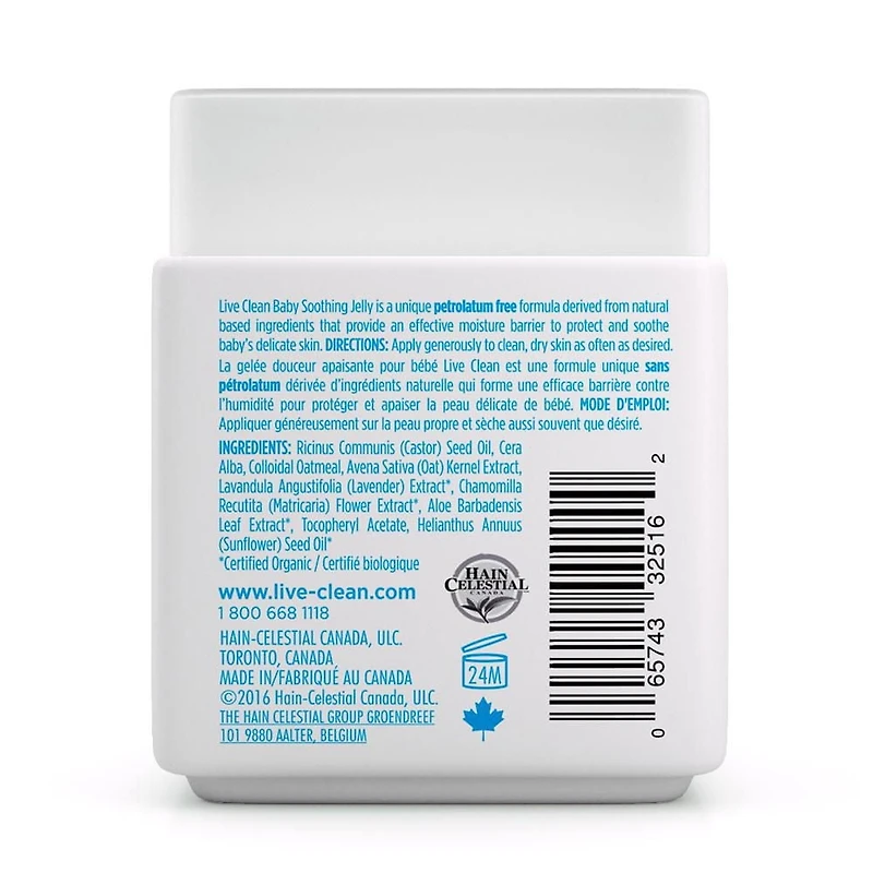Live Clean Baby Soothing Relief Non-Petroleum Jelly, 120 g, Non-Petroleum Jelly