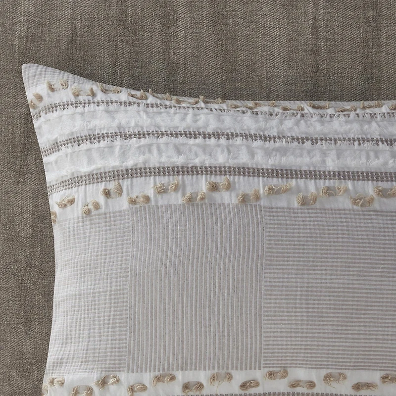 Home Essence Lennon Taupe Comforter Set
