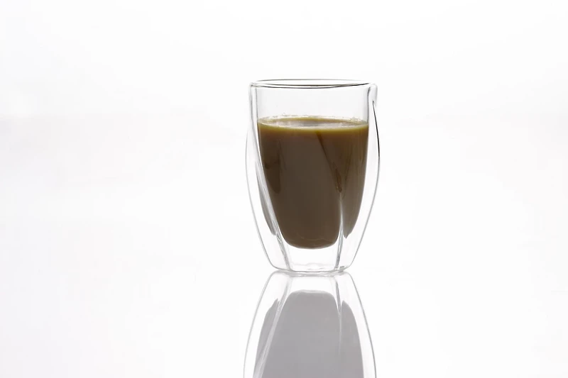 Verre à café torsadé Double Double 300 ml. Ens. de 2