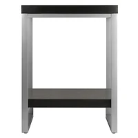 Jared End Table Espresso/Slate Gray